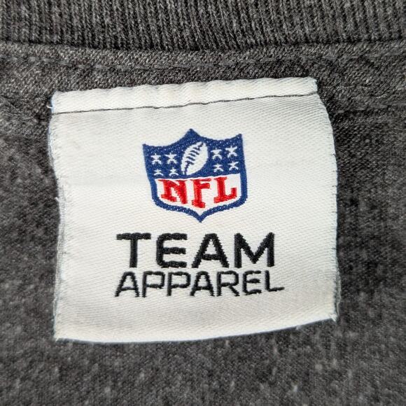 Green Bay Packers NFL Team Apparel T-Shirt Men’s Large Gray Cotton Football Tee - Picture 3 of 4